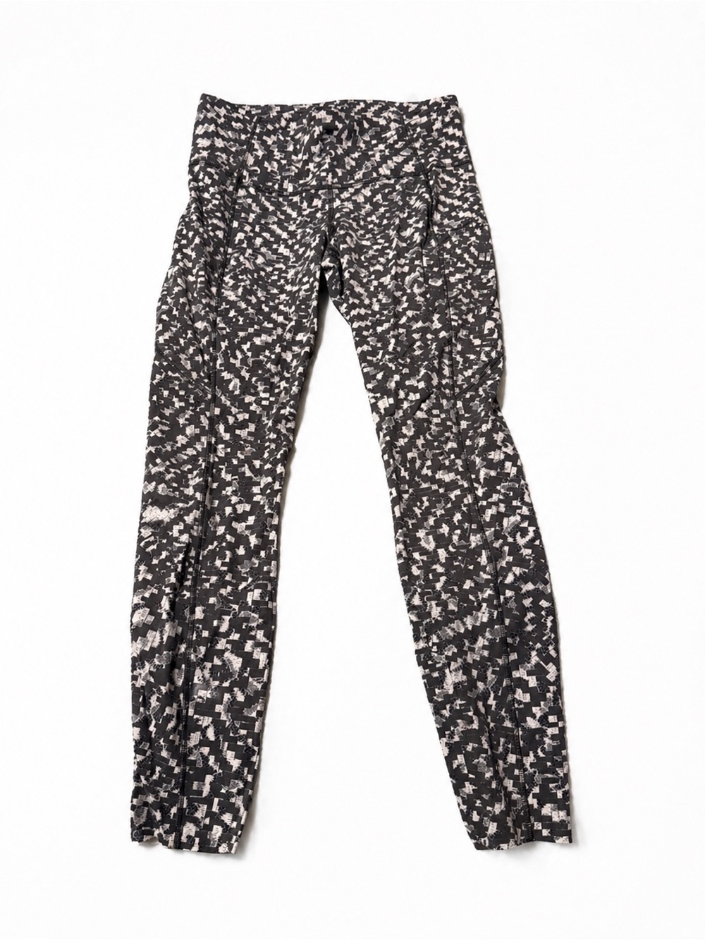 lululemon athletica Black & Gray Pixelated High-Rise Leggings - Picture 5 of 6